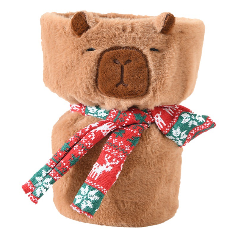 Papel de Regalo Creativo con Diseño de Peluche de Capibara, Estilo Fragancia, para Envolver Ramos de Flores