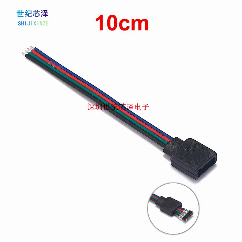 4Pin линия защиты низковольтного RGB красочные лампы с контроллером соединительные провода светодиодные световые полосы самцы-материнские клеммные клеммные провода