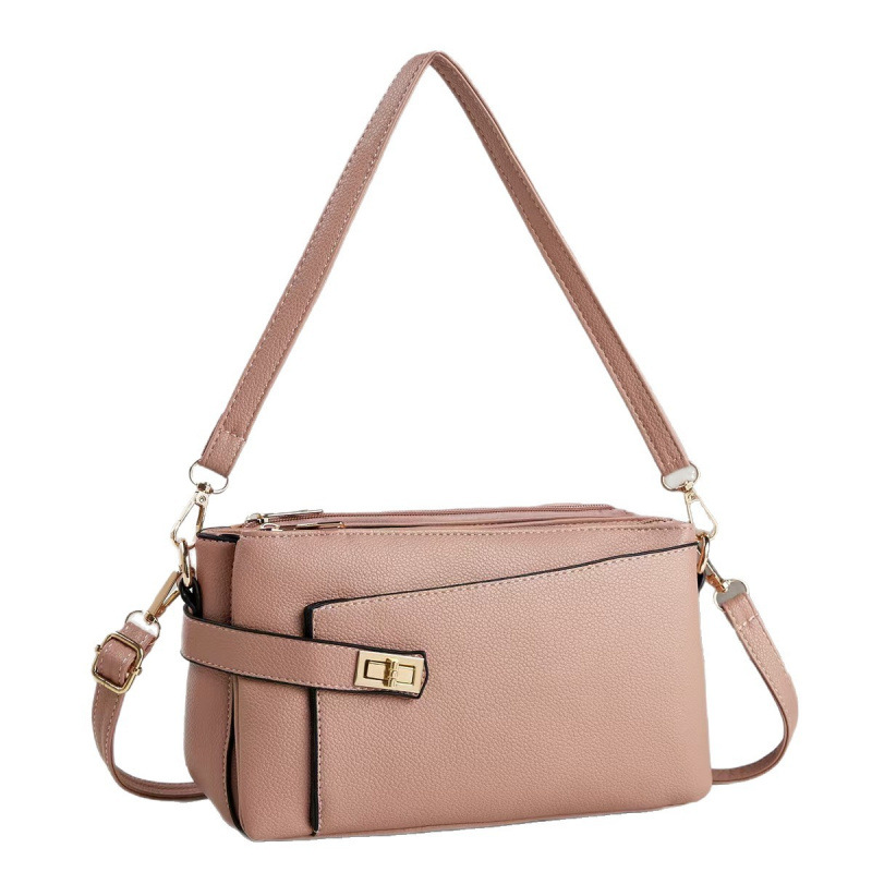 2025 bolsos de invierno litchi estampados bolsos de hombro casuales bolsos de cruce inclinados bolsos transfronterizos