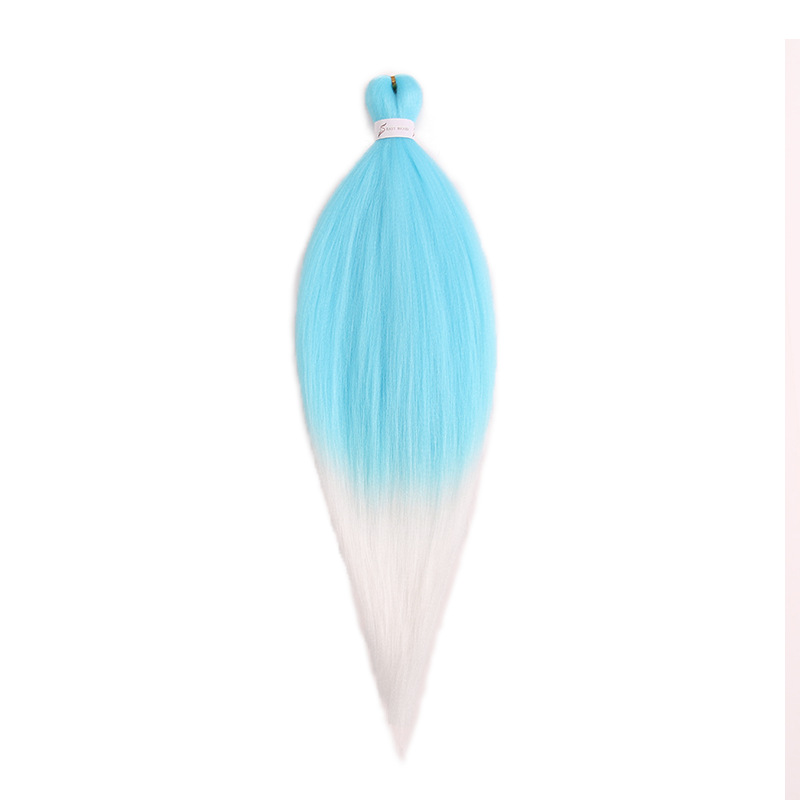 EZ Trenza PVC ignífugo a baja temperatura fibra multicolor flojo gran ganchillo de trenza fábrica de cabello recto un cabello
