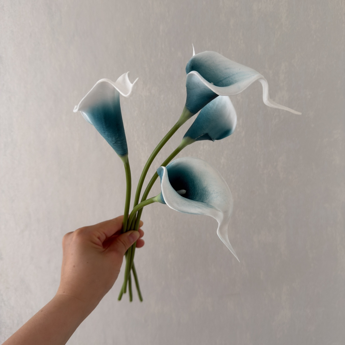 Flor artificial pu sentir Calla Lily Sala decoración del hogar diseño hogar a juego novia celebración flor image 48