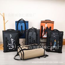 美式工装潮休闲旅行背包2025新款大学生书包批发潮牌大容量双肩包