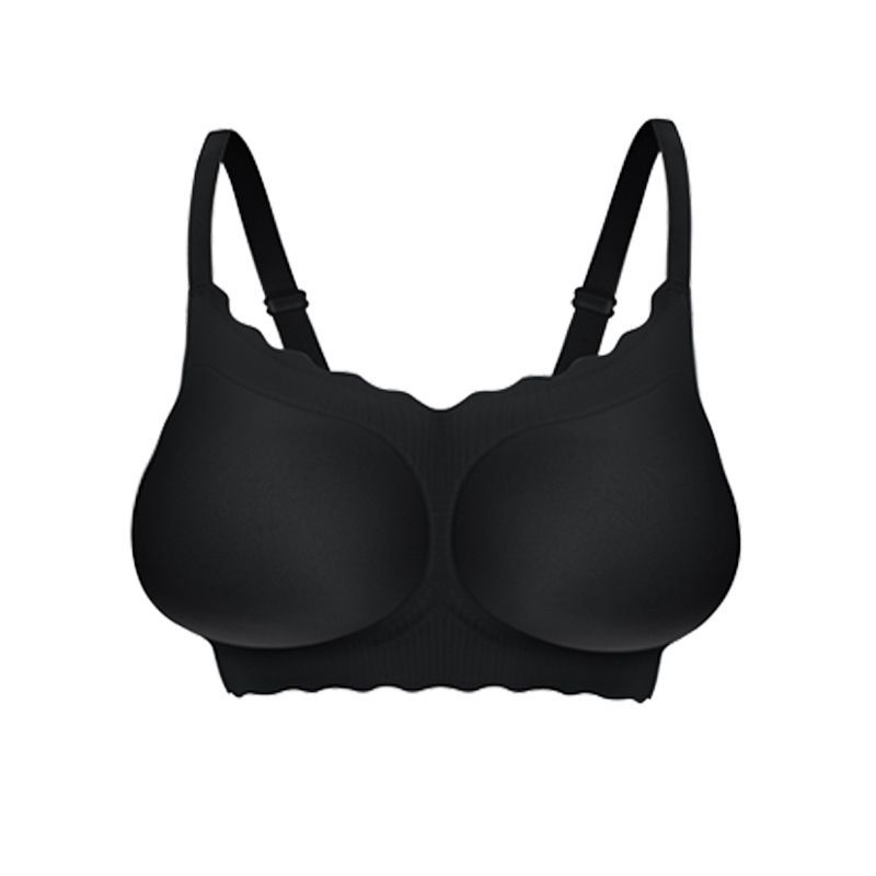 Taza de expansión tira de jalea soporte suave sujetador pequeño pecho de las mujeres empuja hacia arriba grande sin costuras puro deseo dibujos animados pecho engrosado sujetador