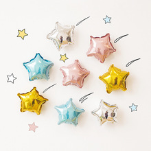 10寸星星铝膜气球装饰儿童宝宝宴五角星爱心道具生日派对背景布置