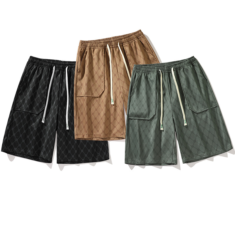 2023 nouveau short imprimé complet pour hommes été nouvelle marque de mode mince American Beachwear large_voghion.com