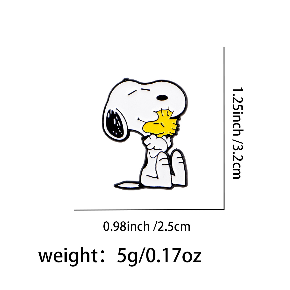 Insignia de perro caricatura, metal, linda, accesorio para ropa/bolsos