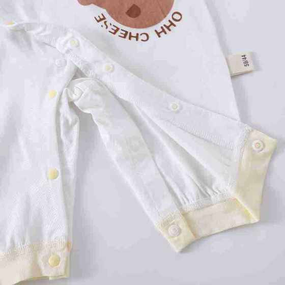 baby jumpsuit pure cotton category a summer thin long sleeve jumpsuit baby clothes butterfly clothes newborn clothes