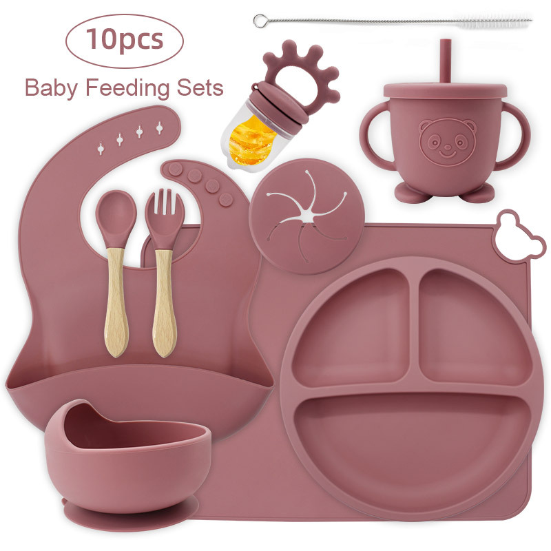 Suministros de silicona fábrica de suministros para niños suplemento de alimentos tazón plato de vajilla suplemento de alimentos mantel de alimentación materno e infantil necesidades diarias