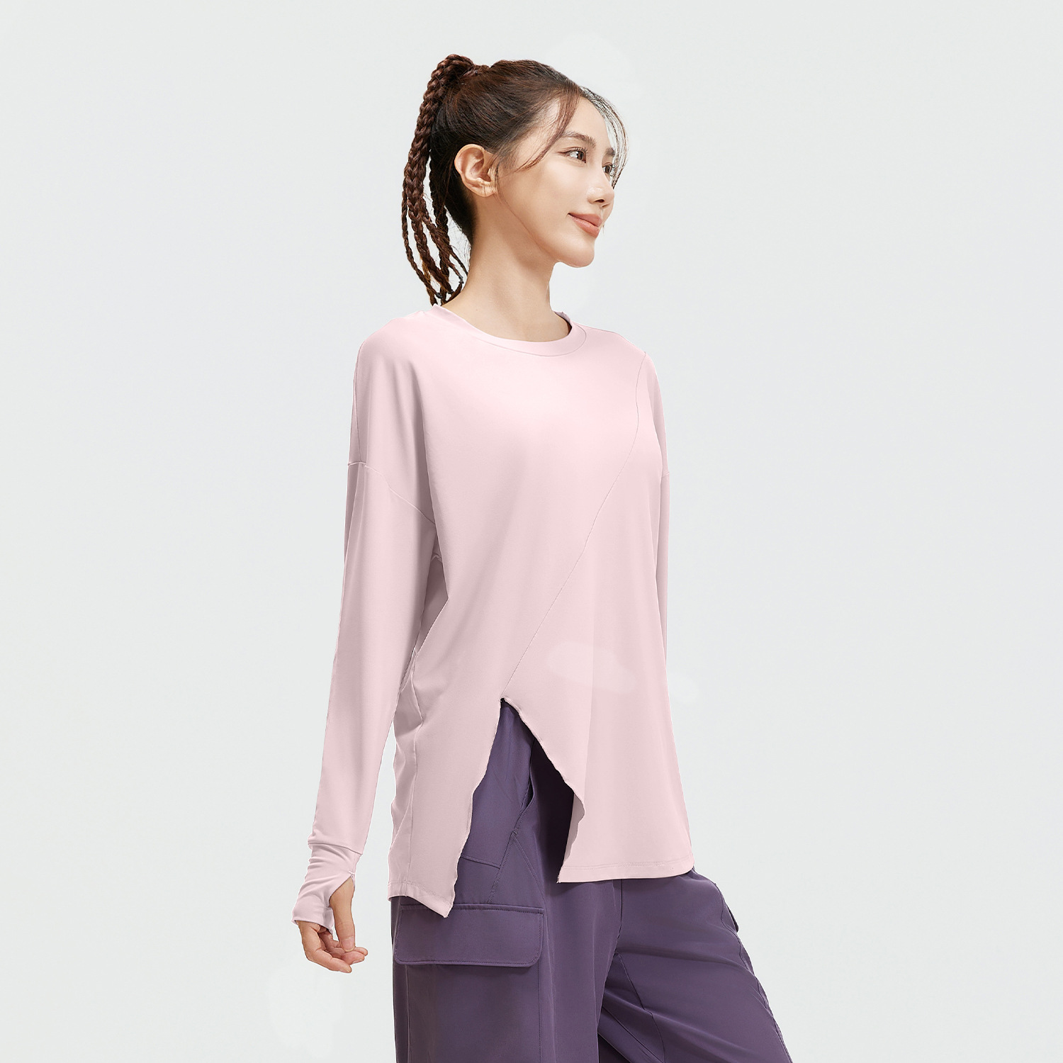 Juyi Tang nuevo trajes de yoga sueltos de manga larga de entrenamiento para mujeres