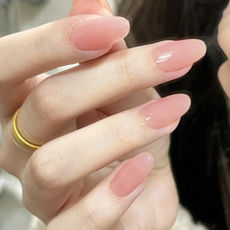Gentle and Elegant Nude Pink Simple Versatile Fashionable Nail Stickers Removable Wearable Nails Nude Color Cross-Border Gentle and Elegant Nude Pink Simple Versatile Fashionable Nail Stickers Removable Wearable Nails Nude Color Cross-Border