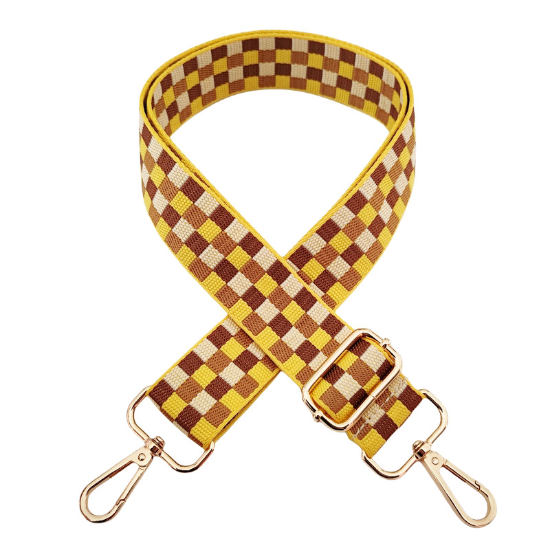 Polyester Plaid Bag Strap display picture 9