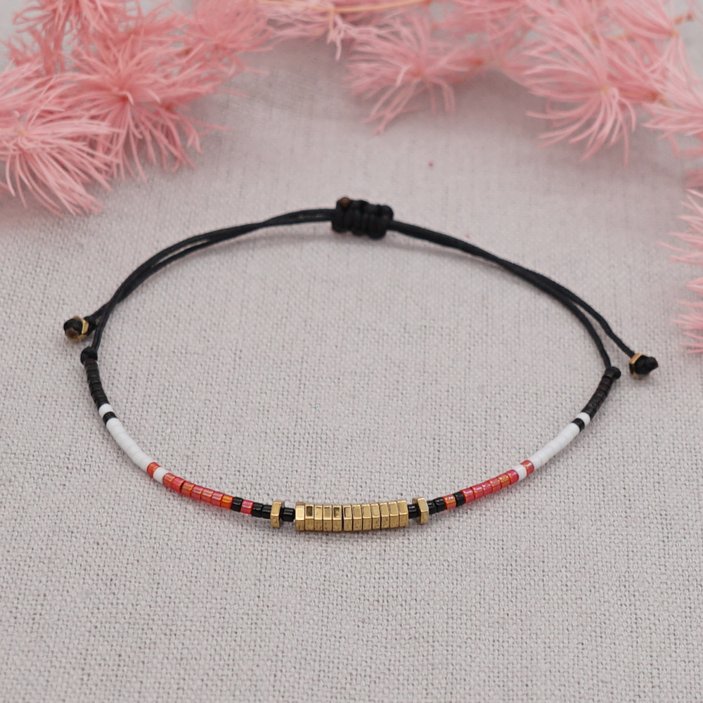 Simple Ethnic Style Couple Rice Beads Hand-woven Beaded Small Bracelet display picture 11