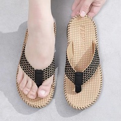 New Snake Print Herringbone Sandals for Men - Summer Outdoor Wear, Slip-On Slides with Non-Slip Soft Soles, Sandals for Men - Anti-Odor and Wear-Resistant