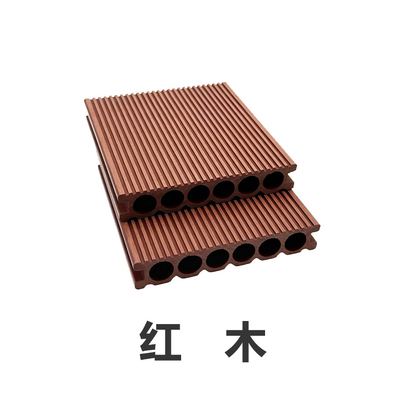 Piso de Madera Plástica Coextruida para Exterior Impermeable y Antideslizante para Patio y Terraza