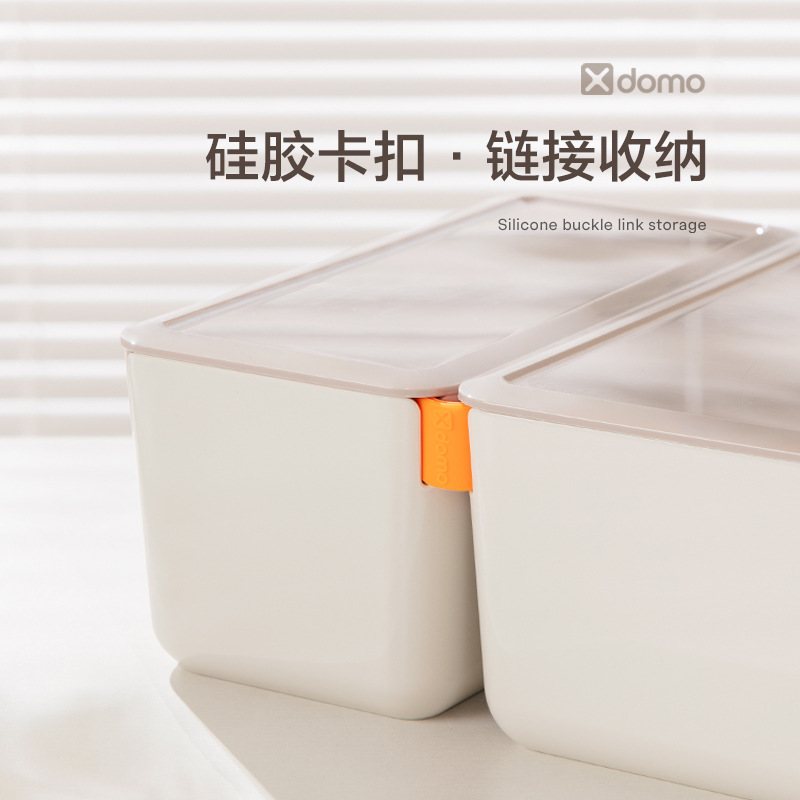 Caja de almacenamiento a prueba de polvo con cubierta de escritorio de poder, oficina doméstica, dormitorio, bocadillos, juguetes, caja de almacenamiento image 4