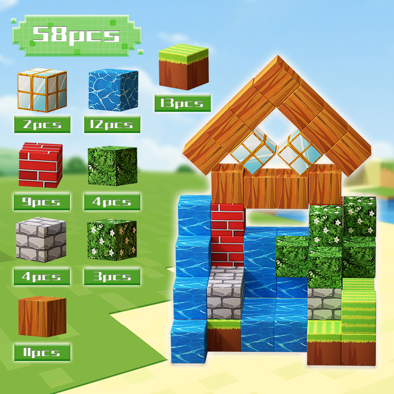 Stem, magnetic constructor, set, wholesale