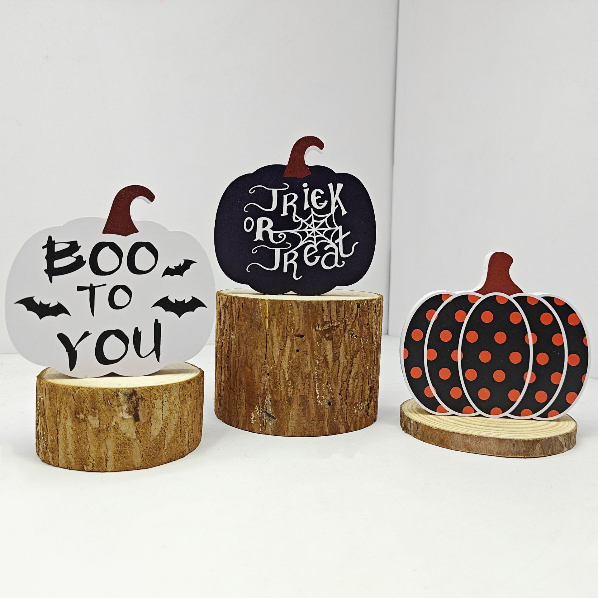 호박 장식품 3 피스 세트