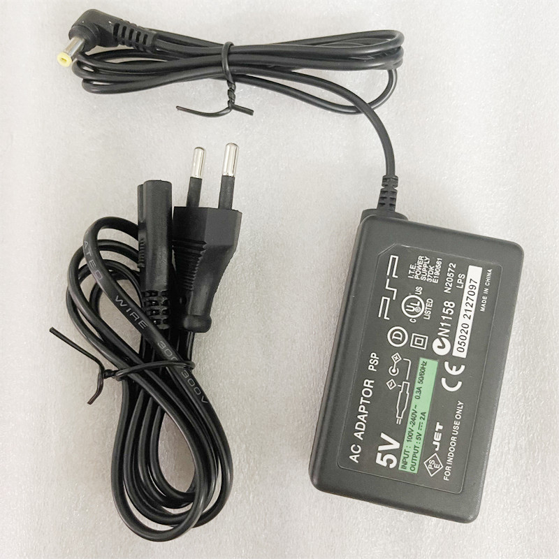 厂家供应PSP1000火牛PSP2000充电器 PSP3000电源直插适配器欧美规
