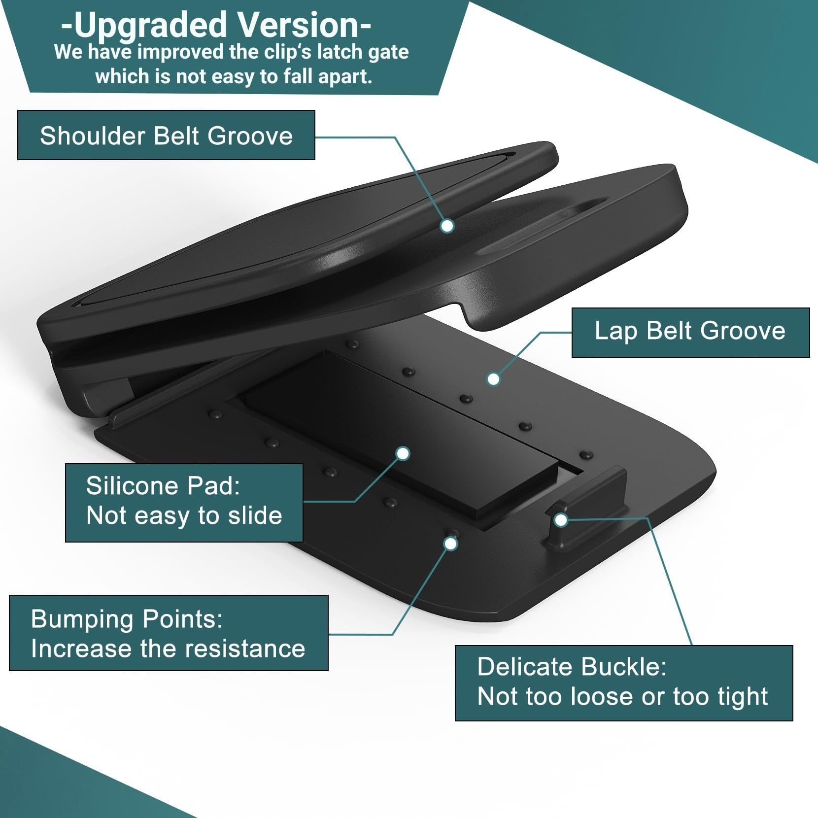 Cross-Border Car Seat Belt Adjuster, Car Accessories, Shoulder and Neck Protection Locking Buckle, Universal for All Small Car Models