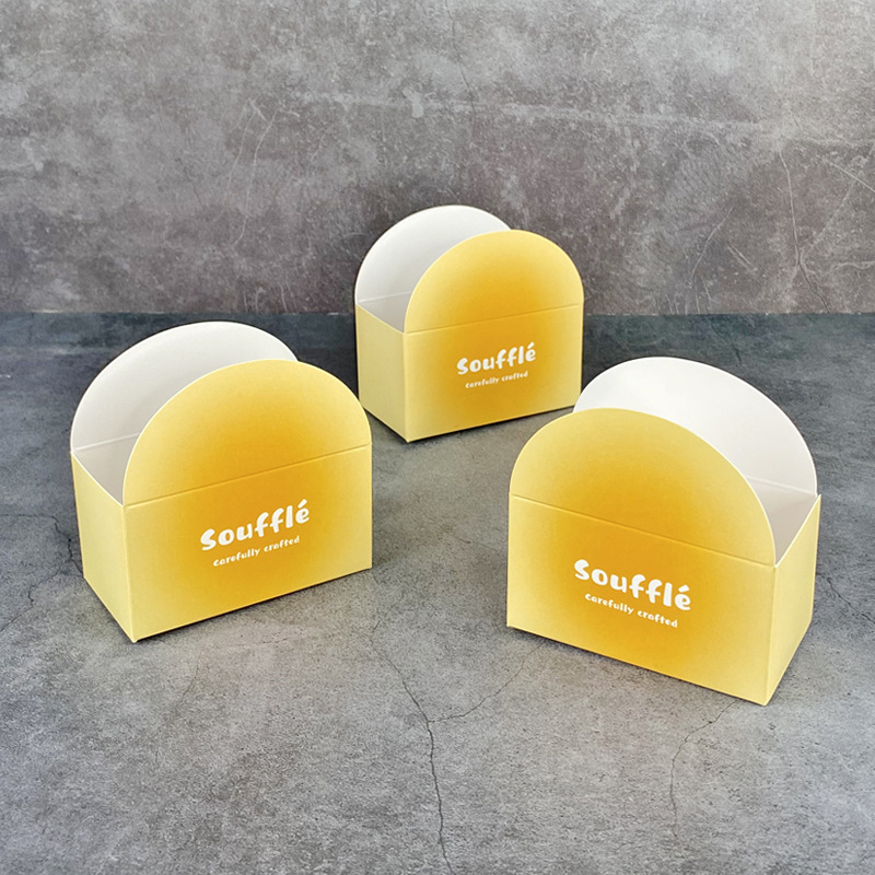 Soufflé Packaging Paper Box, Tote Bag, Ice Cream, Donuts, Dorayaki, Western Pastries, Baking Packaging Box