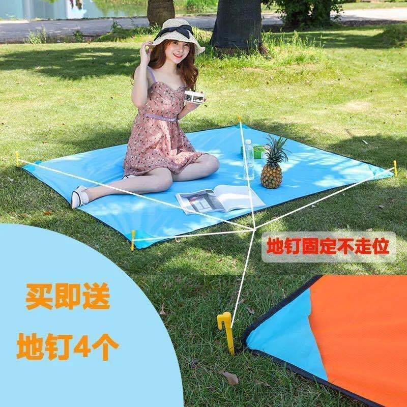アウトドアオックスフォード布ピクニックマットins風子供遠足日本式公園携帯マット坪ビーチマット|undefined