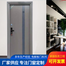 2021佛山新款时尚平开门电解板门韩版简约卧室门厂家批发代发