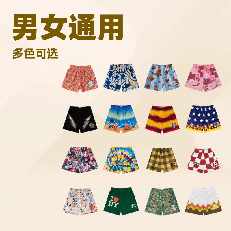 Foreign Trade Ee Shorts Eric Emanuel Men's and Women's Mesh Quick-Dry Knee-Length Sports Basketball Shorts Summer