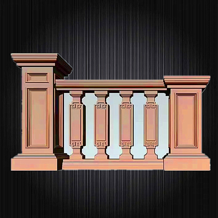 新中式水泥栏杆模具阳台围栏扶手护栏花瓶柱子特厚自制罗马柱栏杆