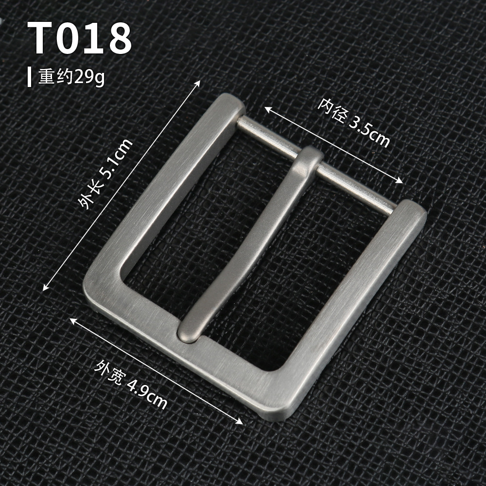 T018-Titanium pin buckle-3.5cm