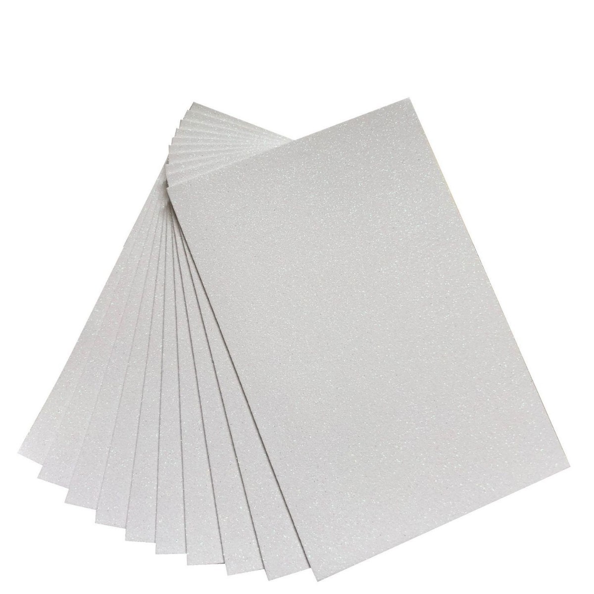 Hojas de Goma EVA con Purpurina A4 de Papel Estucado Autoadhesivo, Brillante para Manualidades y Bricolaje