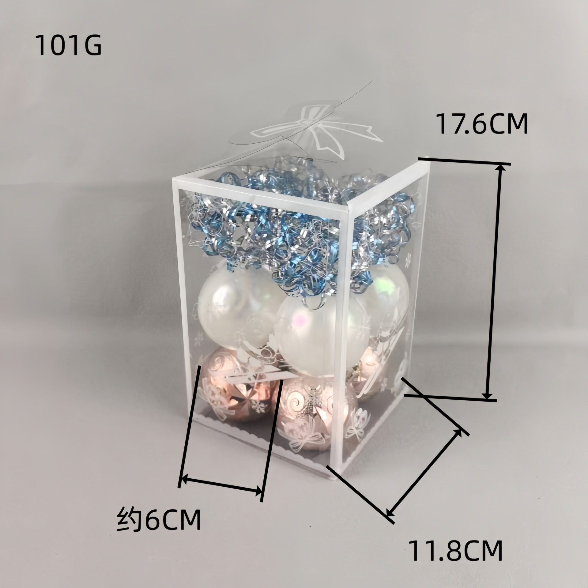 Nuevos adornos de Navidad transfronterizos colgantes bolas de Navidad set bolas de Navidad colgantes de árbol de Navidad caja de regalo bolas de Navidad P