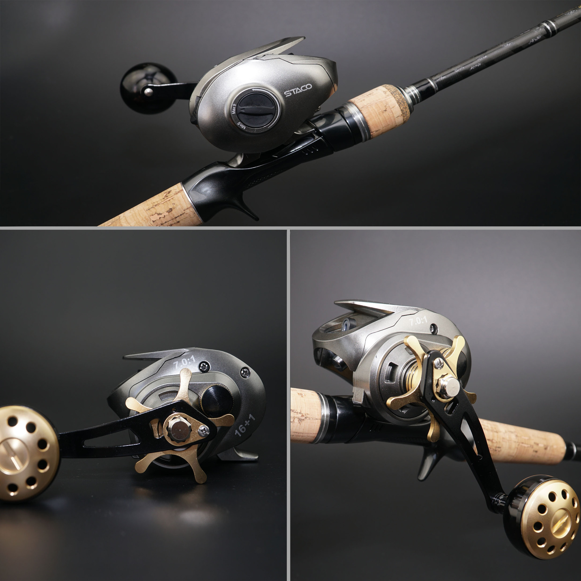 KD 15kg fuerza de freno completo metal alambre taza ultra-ligero agua gota rueda Luya anti-explosión línea tiro largo cuerpo ancho gran capacidad agua