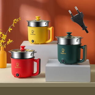 Choice European 220V Dormitory Electric Cooking Pot Electric Hot Pot Mini Electric Pot Household Electric Heating Pot Small Multi-function