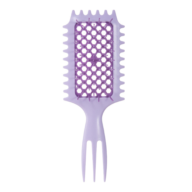 Hot sale cabello WANMEI hueco pein de modelado multifuncional extrusor de pasta de cola afilada pein flojo rebote rizado