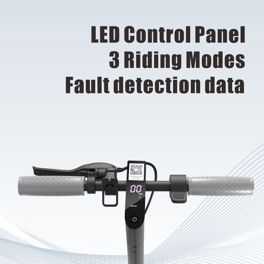 Overseas Warehouse Lithium Battery Electric Scooter Foldable Adult Mobility Two-Wheeled Portable Scooter European and American Export Cross-Border