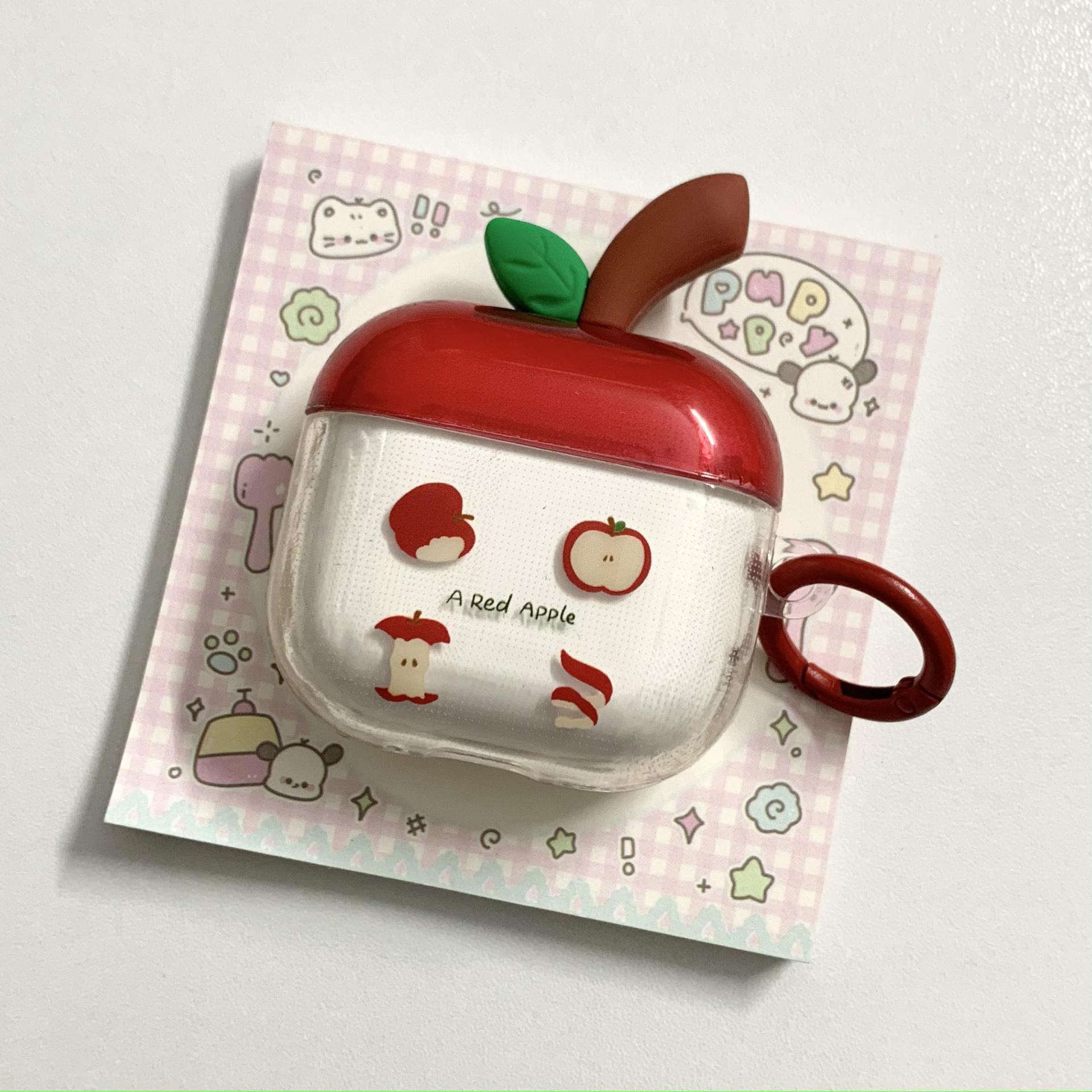 Ins cabello pequeño y fresco de cuatro cuadrados Apple para Airpods nueva funda para auriculares de 3/4 generación Pro2 tridimensional 1/2 generación nueva