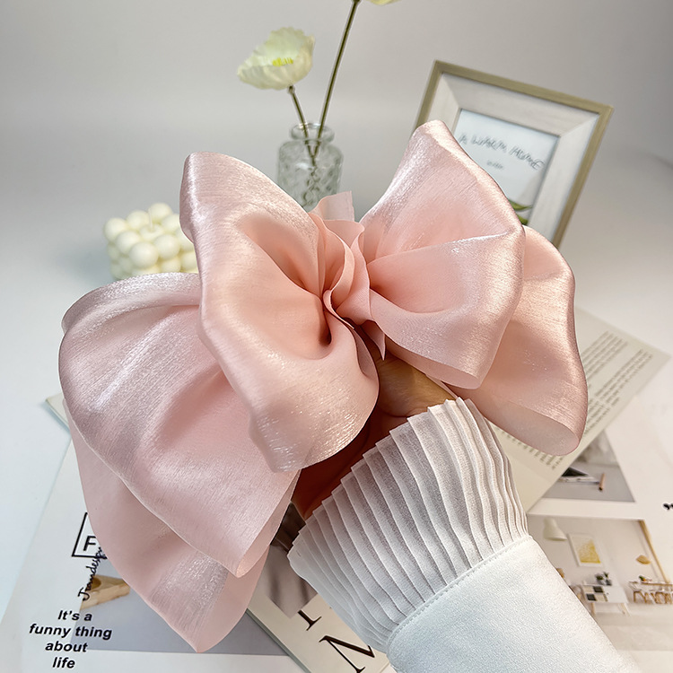 Women's Simple Style Bow Knot Organza Handmade Hair Clip display picture 6