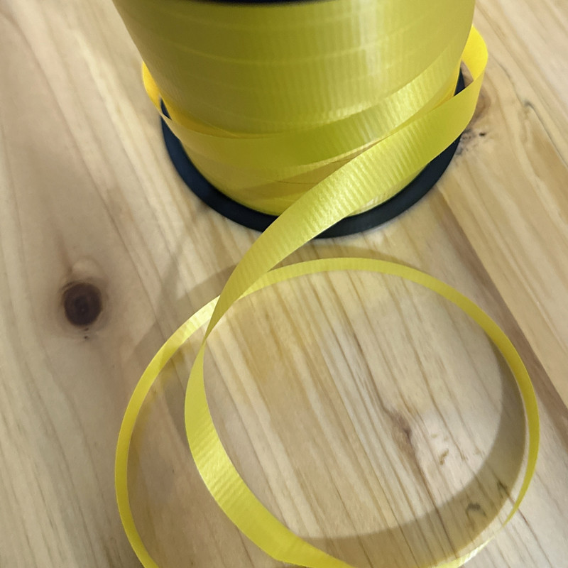 Cinta en relieve de banda plana de plástico de 10mm de ancho 200 m de largo cinta de globo correa de selección de tamaño múltiple