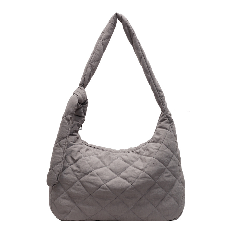 Nueva bolsa de mensajero de un solo hombro de nicho de Corea del Sur, bolsa de plumas, bolsa de lomo de gran capacidad, bolsa de tela suave ligera y resistente al agua