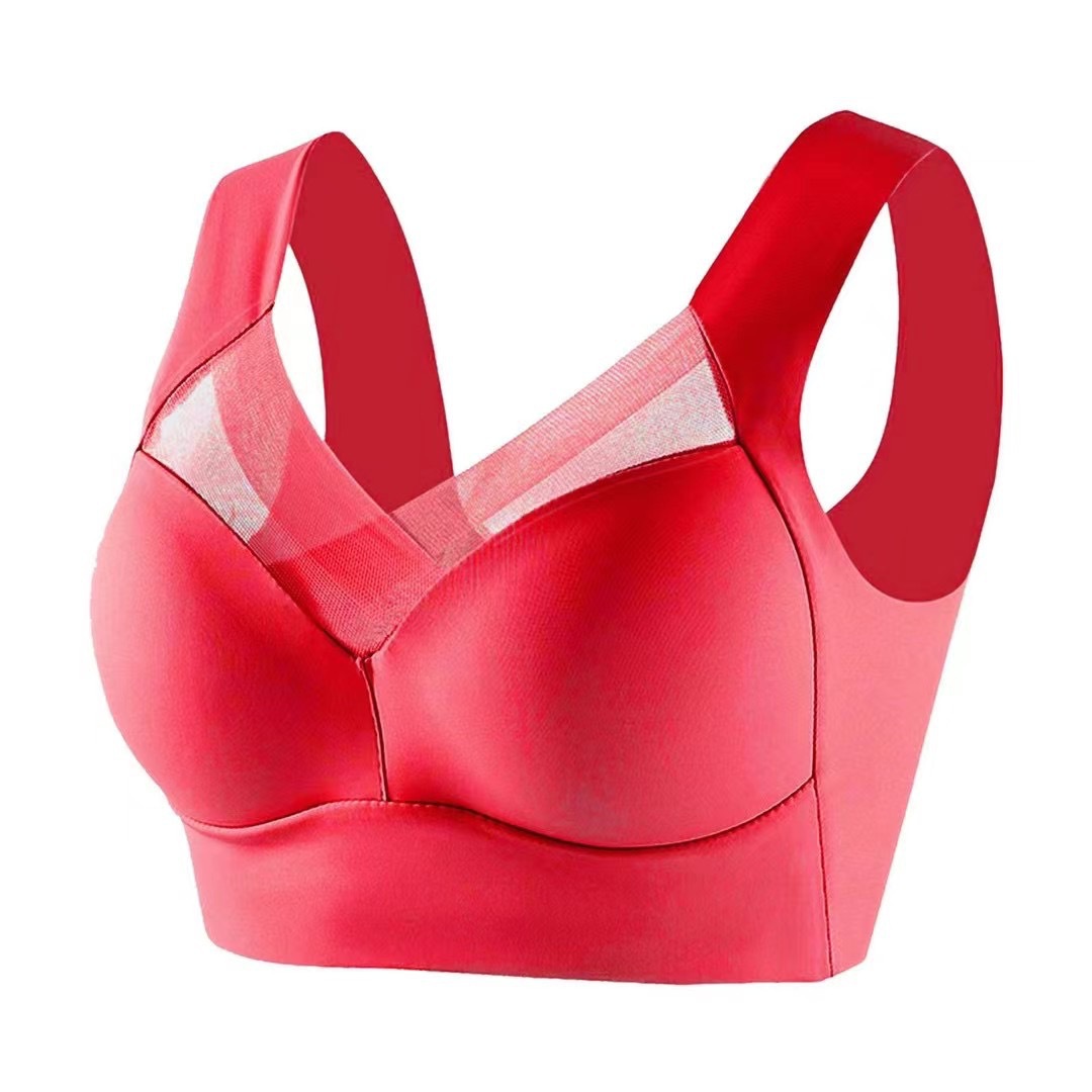 Celebridad de Internet popular Sha Ice Silk Copa fija Sujetador deportivo ropa interior de mujer push up colección de mama transpirable anti-flacidez