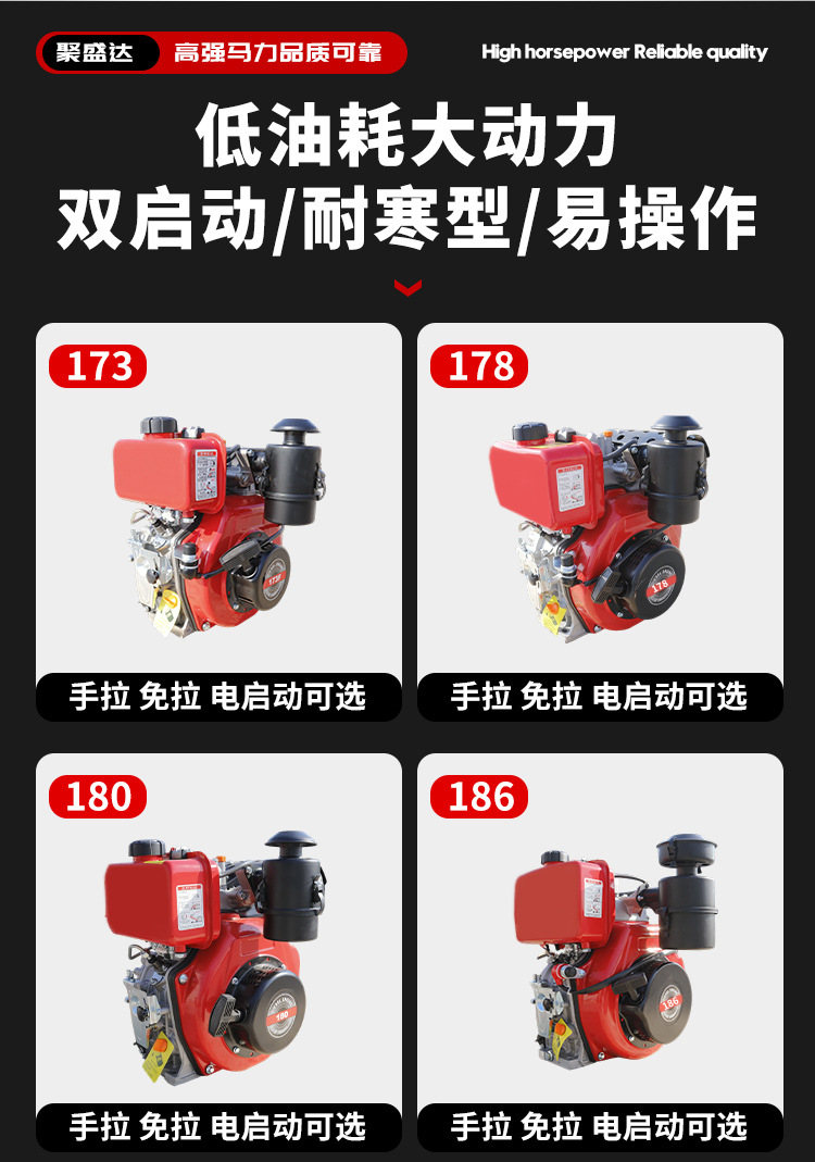 Changzhou Diesel Engine Single-Cylinder Water-Cooled 12/15/18 Horsepower Agricultural Marine Small Tractor Micro-Tiller Engine