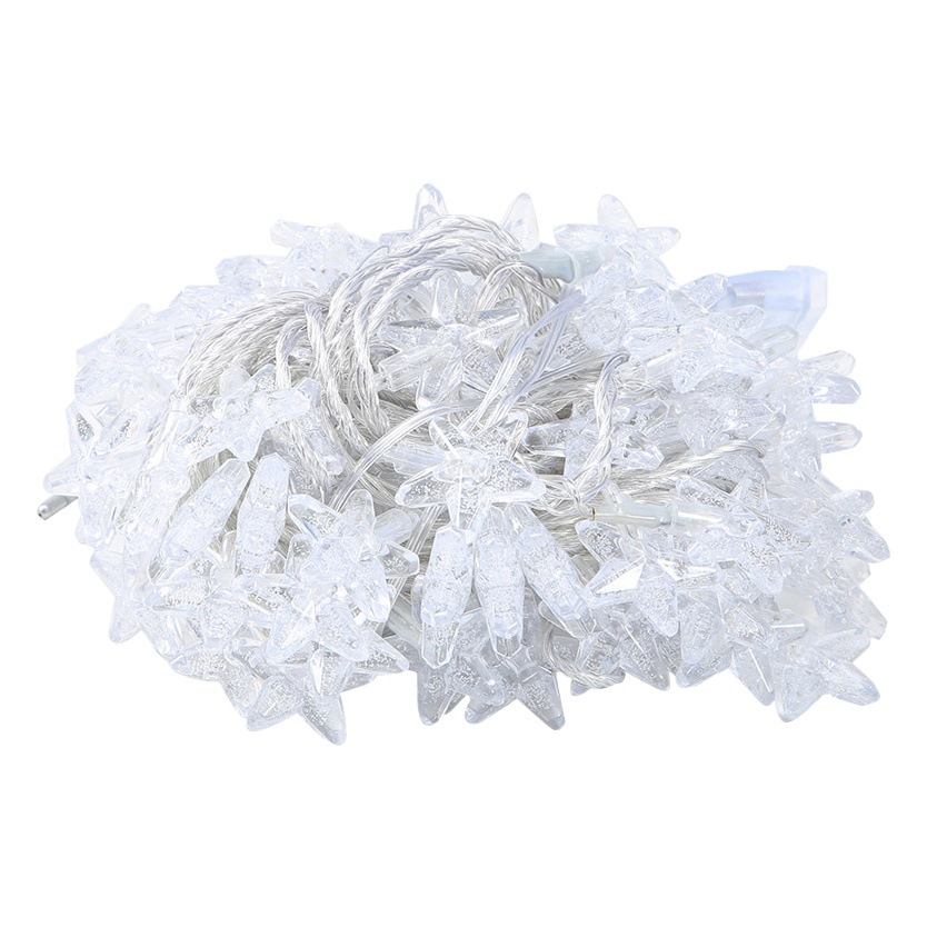 Nuevo LED burbuja estrella de cinco puntas Cadena de luz plug-in USB batería Luz de vacaciones al aire libre camping atmósfera decorativa Cadena de luz de colores