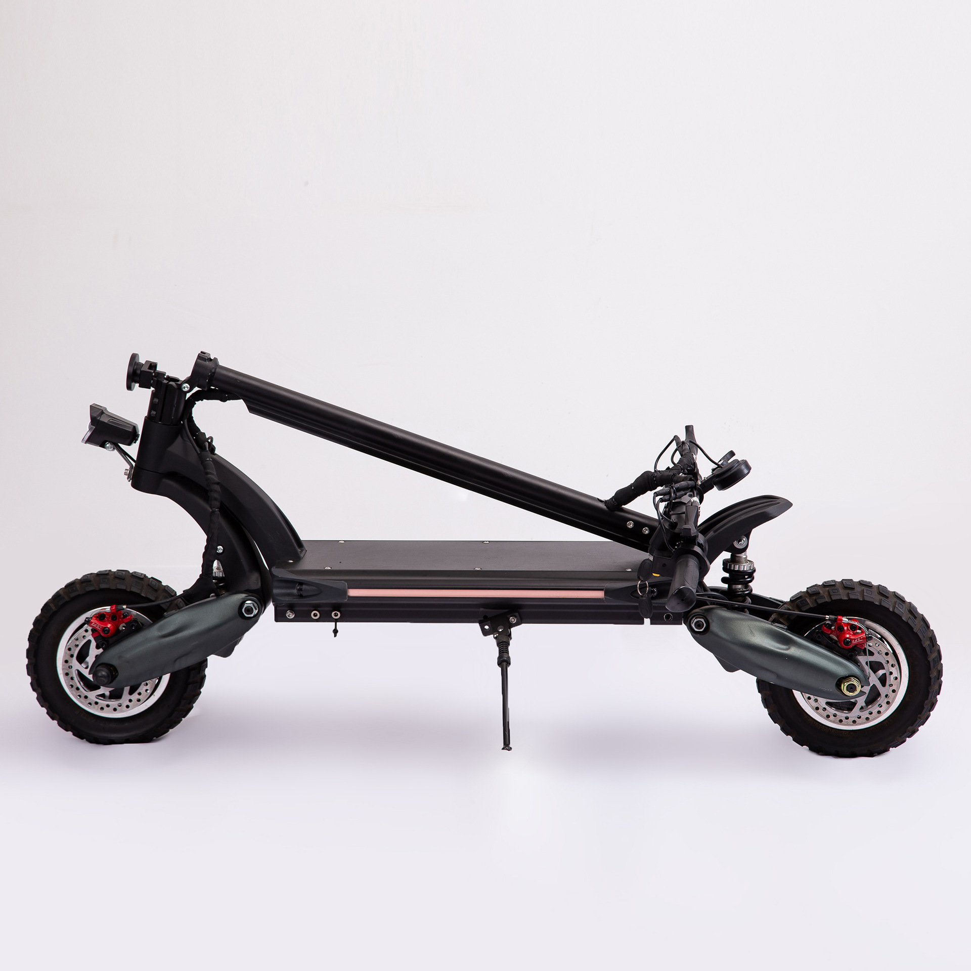 青影双驱越野电动滑板车成人迷你折叠滑板车便携锂电池无座代步车