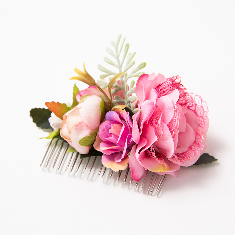 Sweet Flower Cloth Insert Comb display picture 2