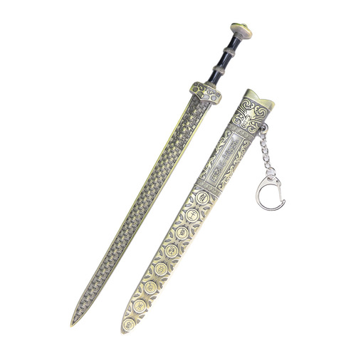 Ancient cold weapon ornaments Yue Wang Sword 22cm Yue Wang Goujian Sword metal weapon model collection pendant