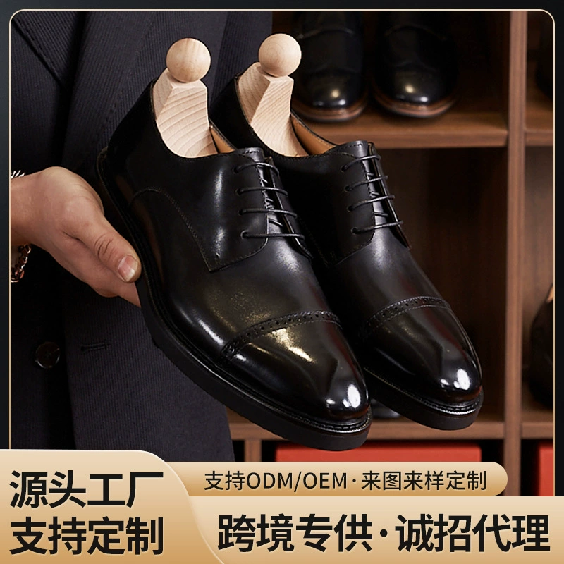 Британские мужские деловые кожаные туфли с тремя шарнирами кожаные туфли с круглой головой Оксфорд ручной работы блестящие кожаные свадебные туфли жениха