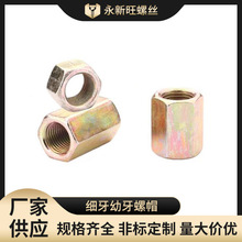 灯具转换六角连接件接头圆螺母闭口接母细牙幼牙螺帽加高加厚