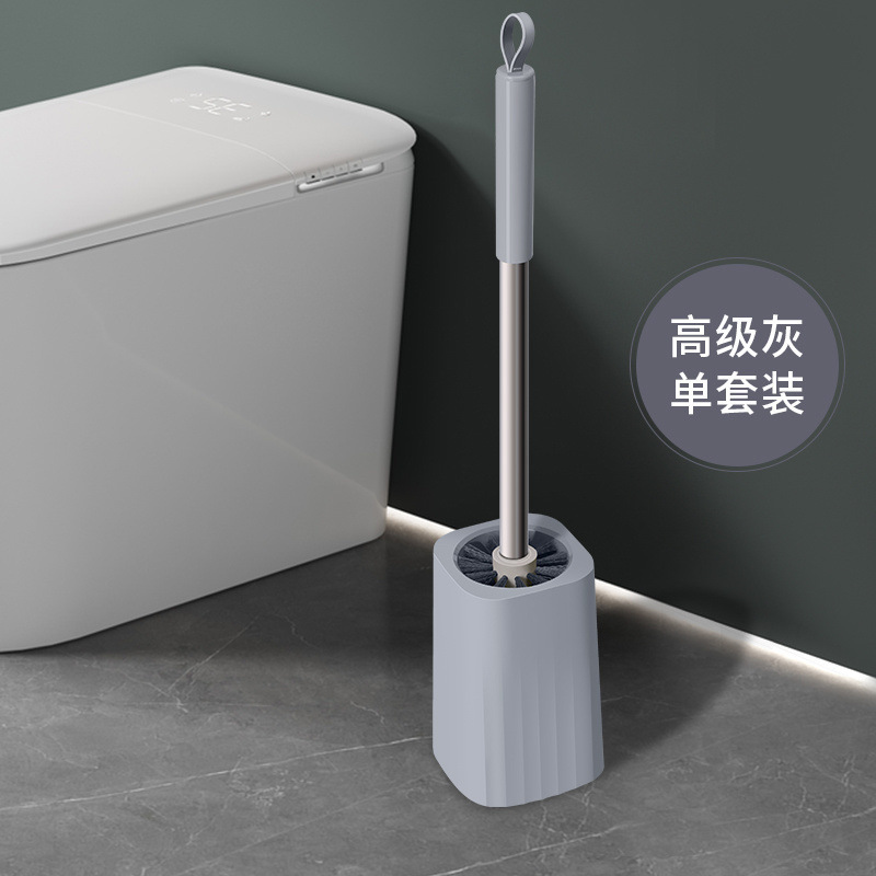 cepillo de inodoro doméstico sin ángulo muerto limpio tipo de pared sin agujeros cepillo de inodoro de mango largo limpio inodoro