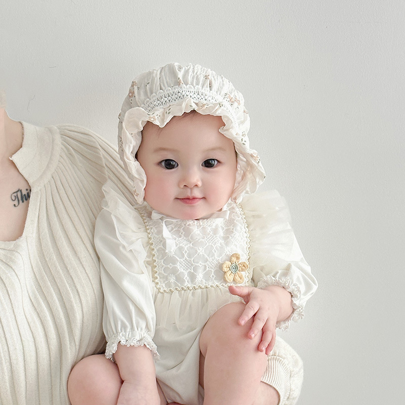 Sombrero para bebés primavera y otoño delgado coreano joven mes gorro de corte extranjero gorro de bebé recién nacido sombrero protector solar