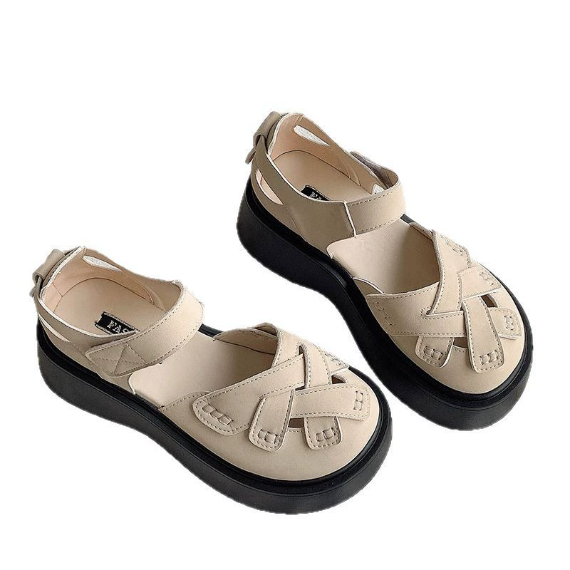 Summer retro woven sandals, 2025 years